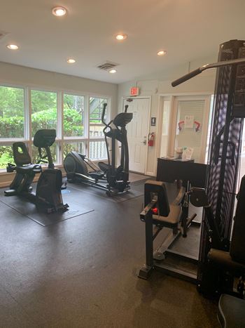 Fitness center with updated equipment